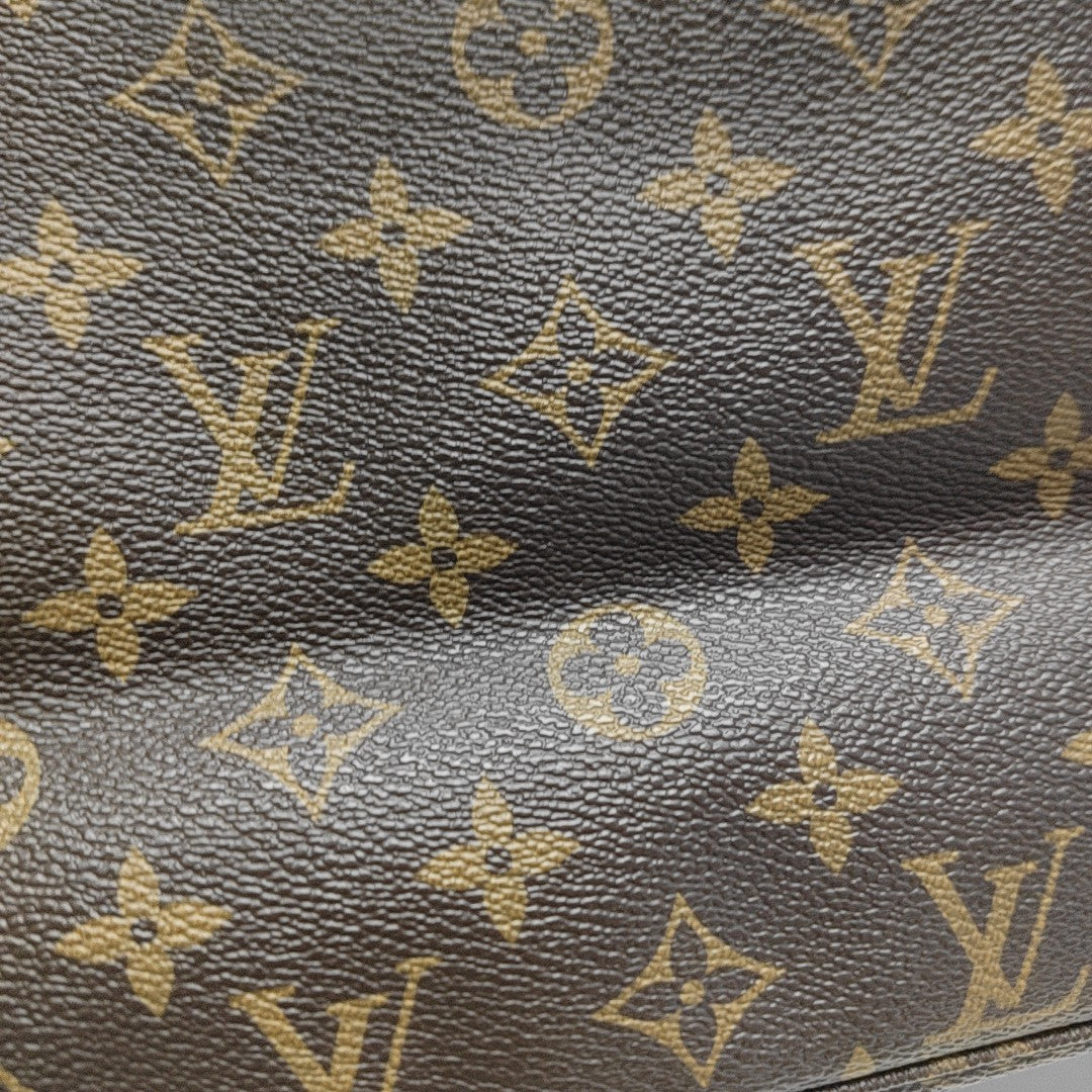 NEVERFULL MM Monogram Coated Canvas Brown