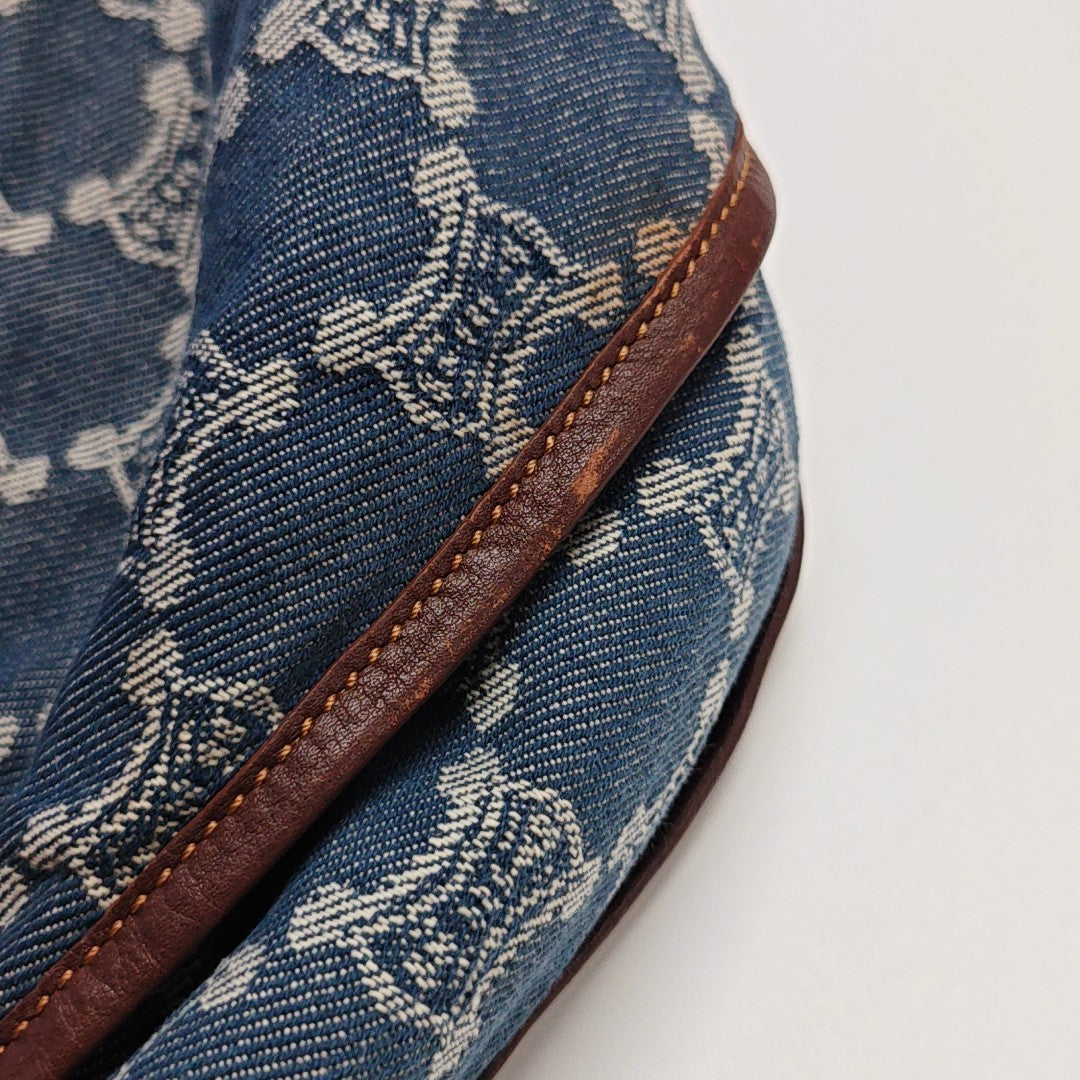 Canvas Top Handle Bag Blue