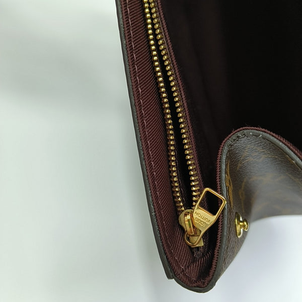 CLUNY MM Monogram Coated Canvas Brown