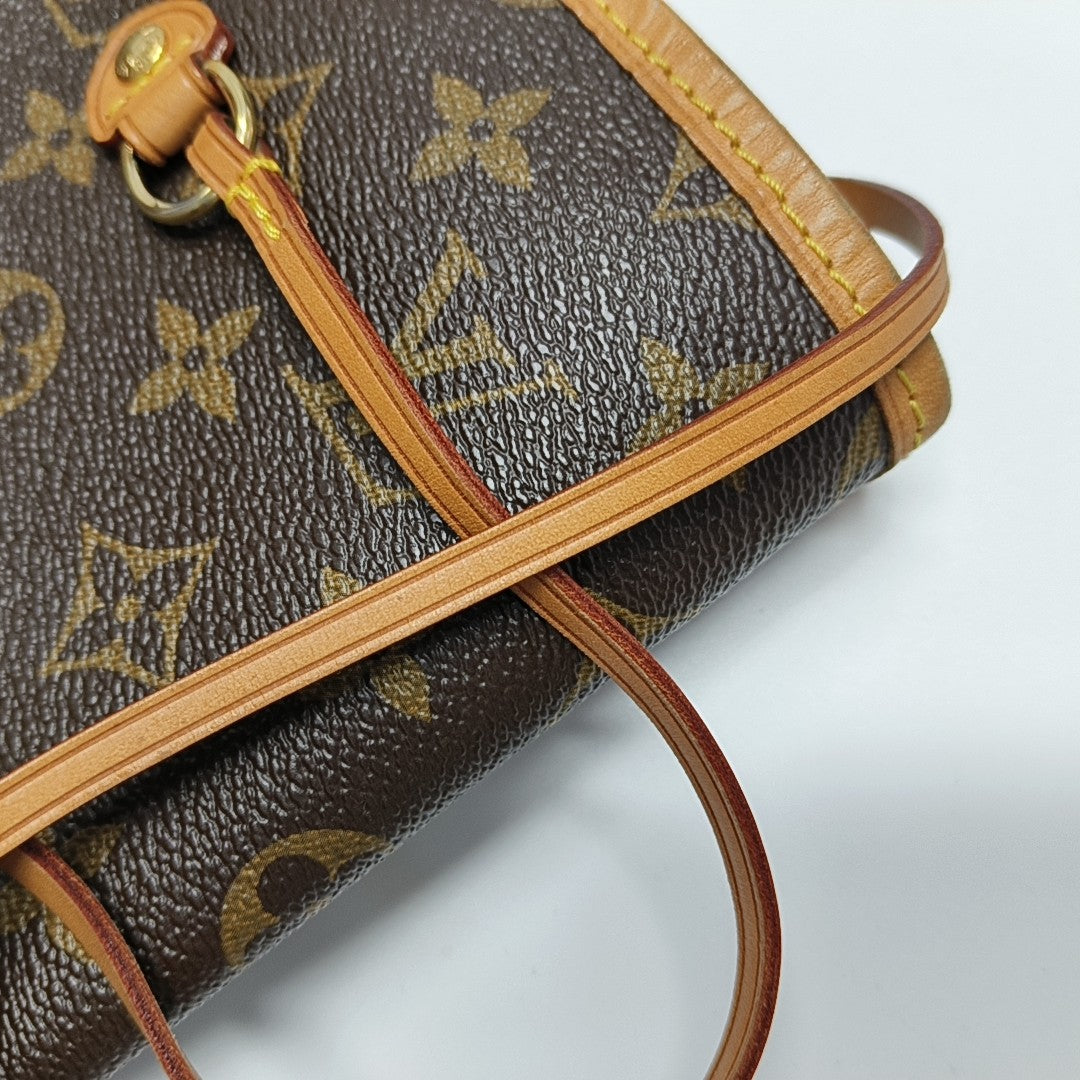 NEVERFULL GM Monogram Coated Canvas Brown