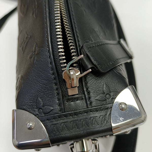 SIDE TRUNK MM Monogram Calfskin Black