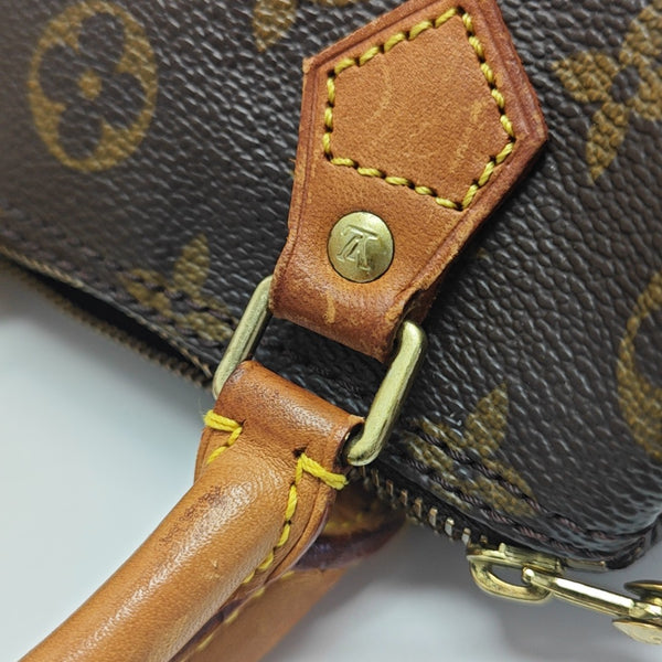 SPEEDY Nano Monogram Coated Canvas Brown