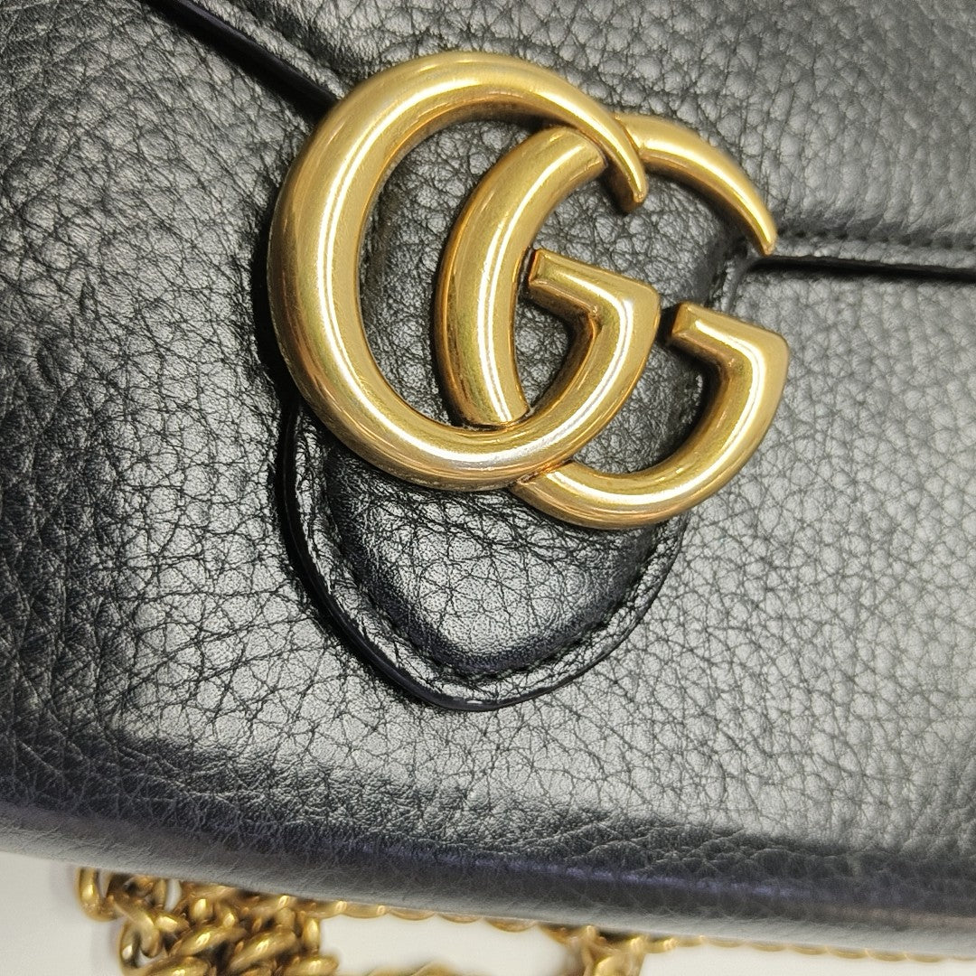 GG Marmont Mini Calfskin Black