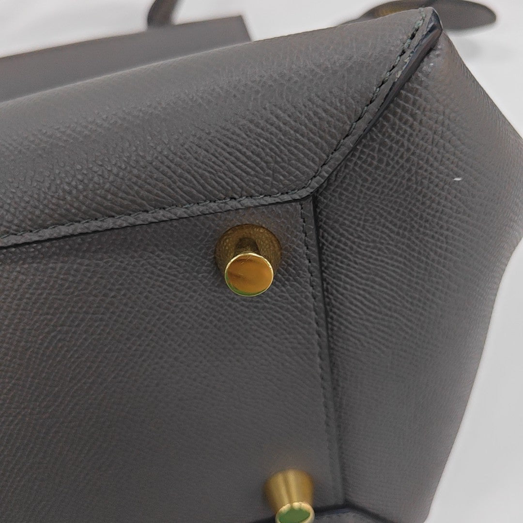 BELT Mini Calfskin Gray