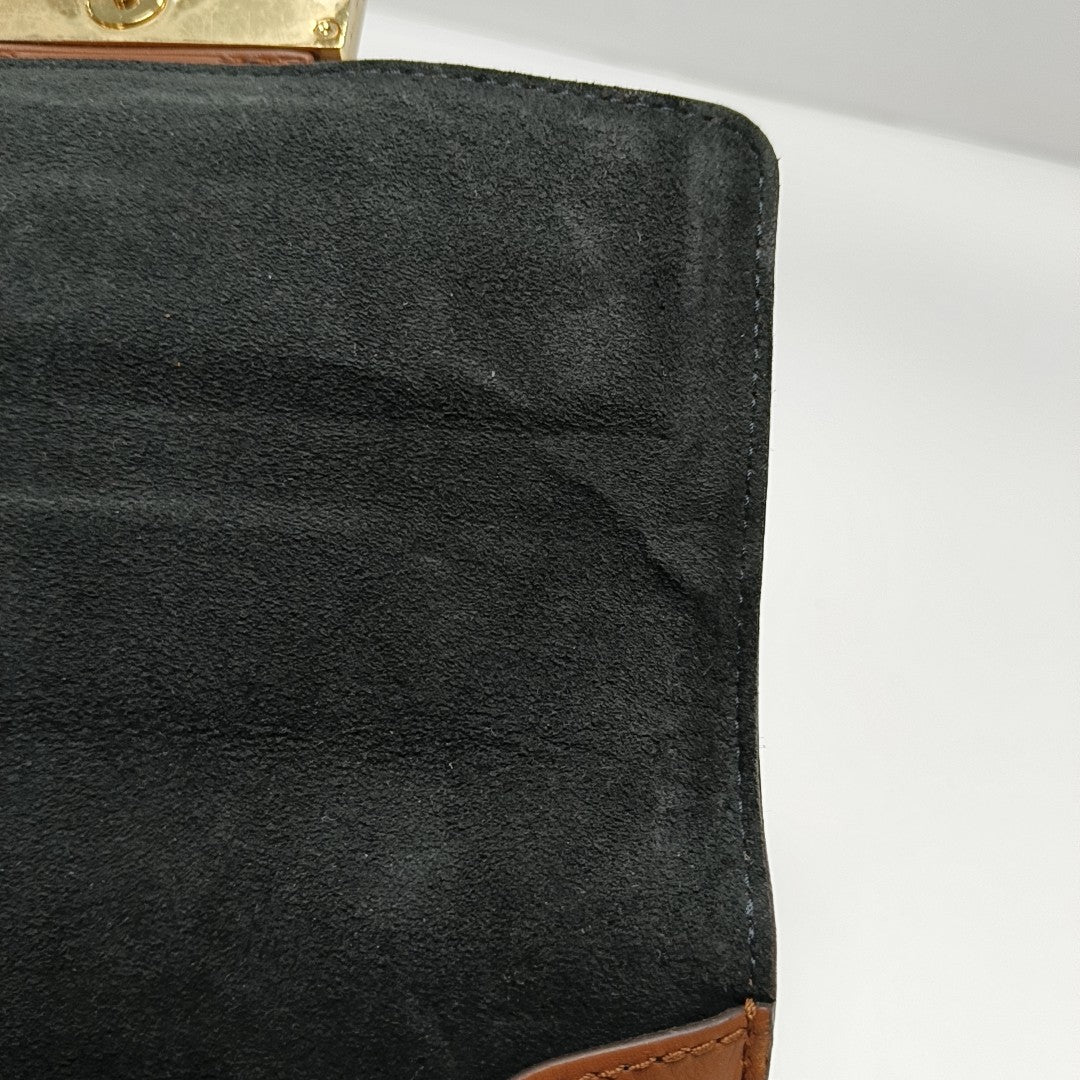 DAUPHINE Mini Monogram Coated Canvas Brown