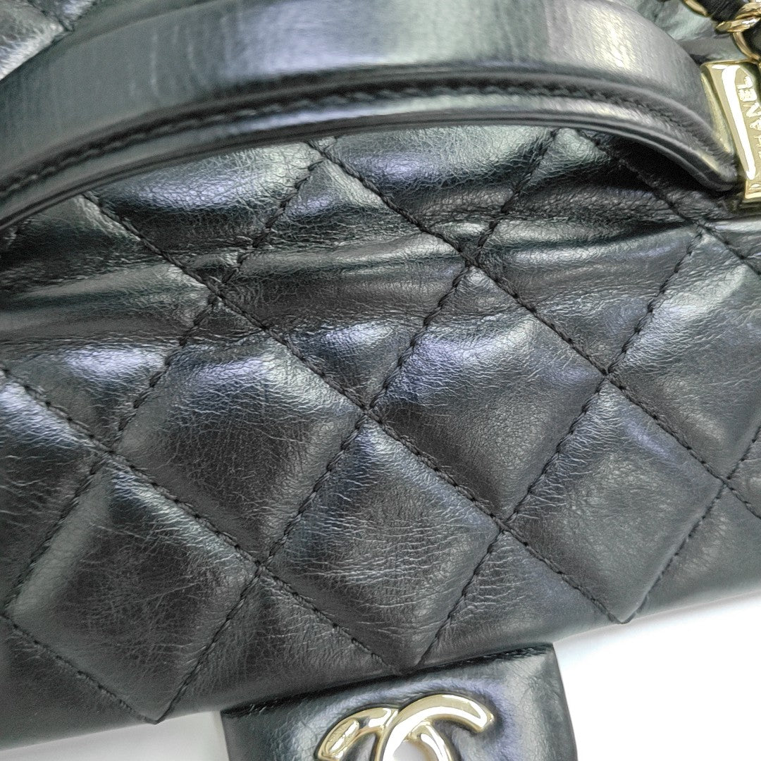 TRENDY CC Quilted Calfskin Black