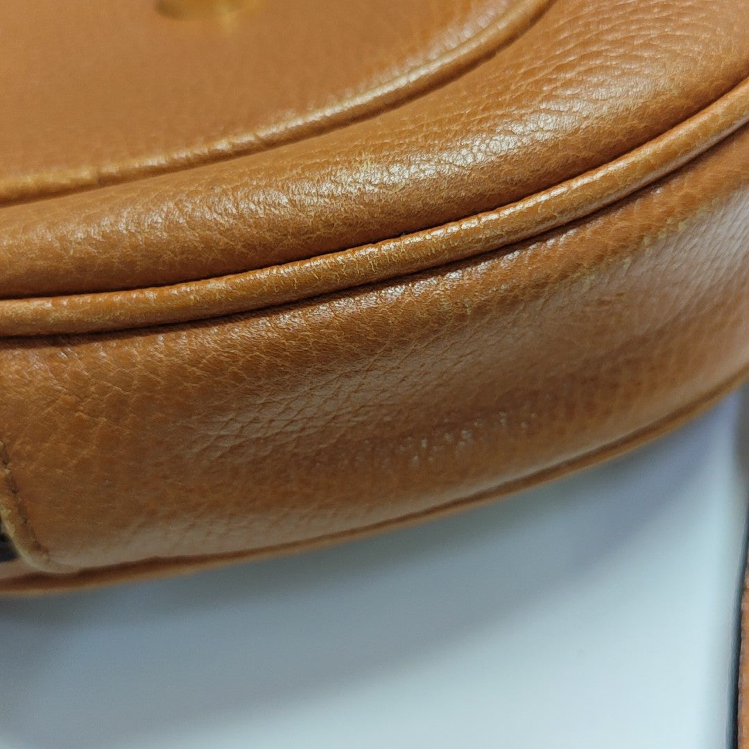 Calfskin Shoulder Bag Brown