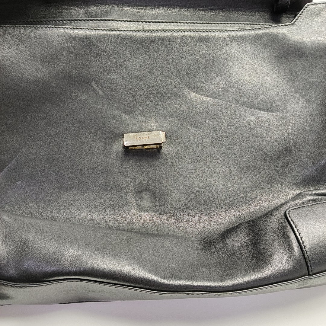 Calfskin Shoulder Bag Black