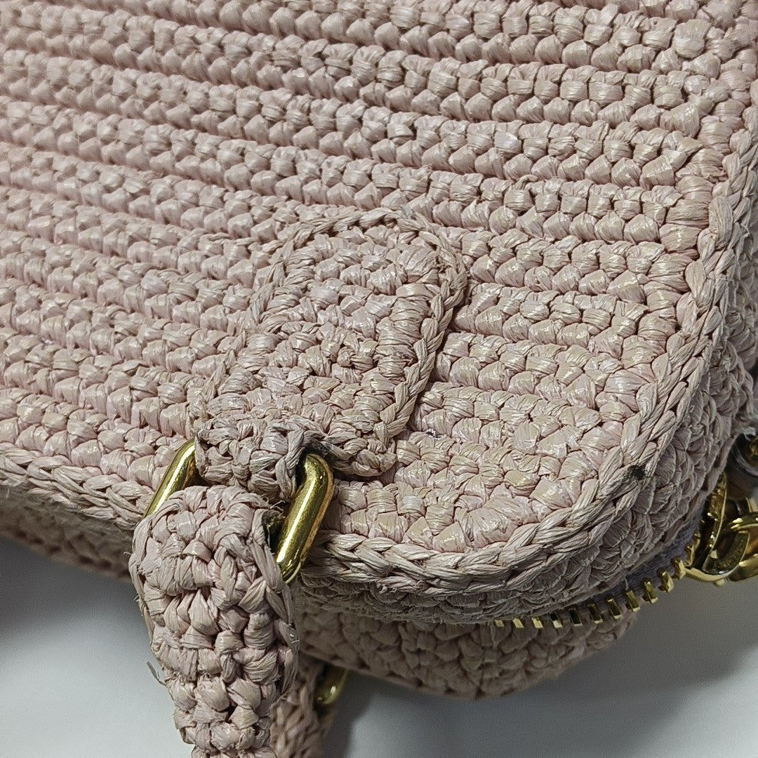 Fabric Shoulder Bag Pink