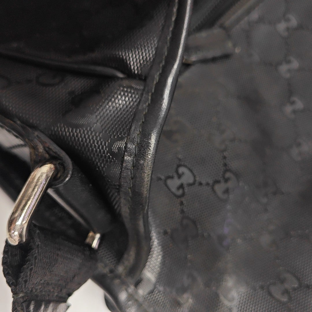 GG Imprime Monogram Coated Canvas Black