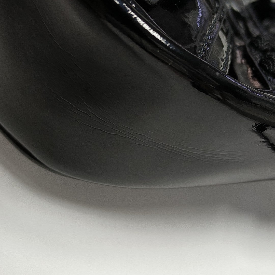 Le Cagole Mini Patent Leather Black