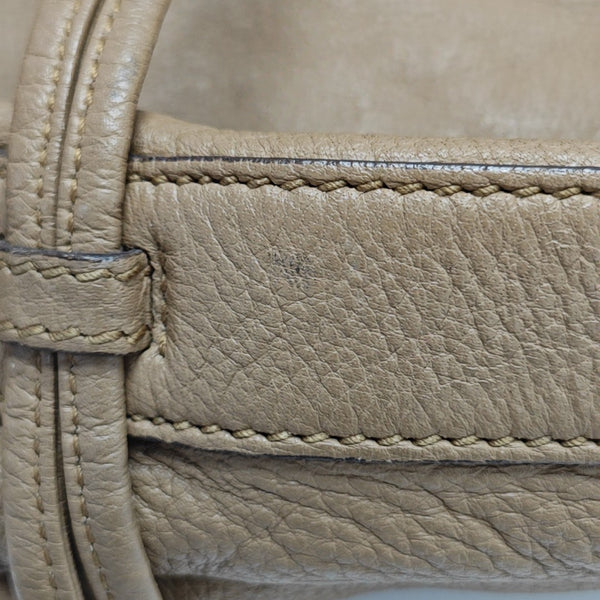 Calfskin Shoulder Bag Brown