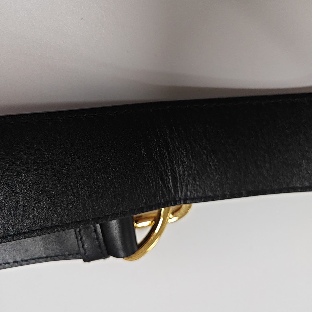 30 Montaigne Mini Calfskin Black