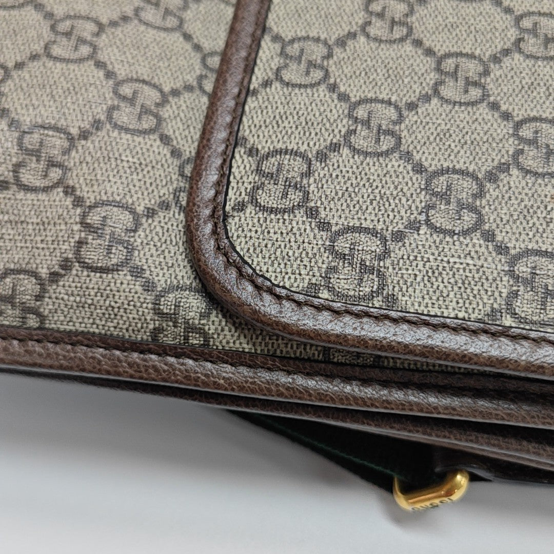 Neo Vintage Large Monogram Coated Canvas Brown