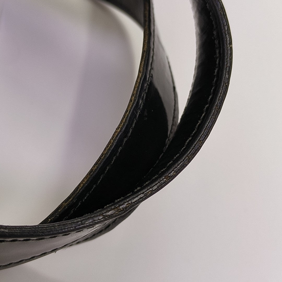 Patent Leather Tote Bag Black