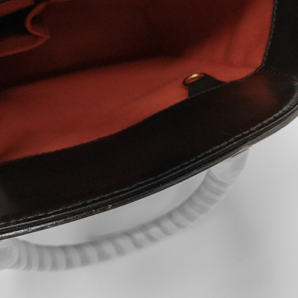 SARRIA SEAU Damier Ebene Coated Canvas Brown
