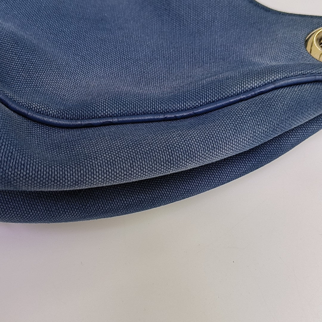 Canvas Shoulder Bag Blue