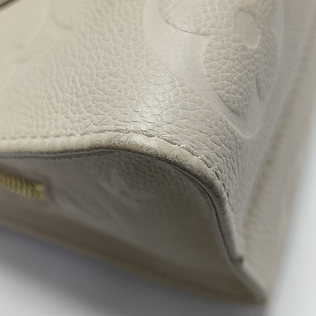 ONTHEGO EAST WEST PM Monogram Calfskin White
