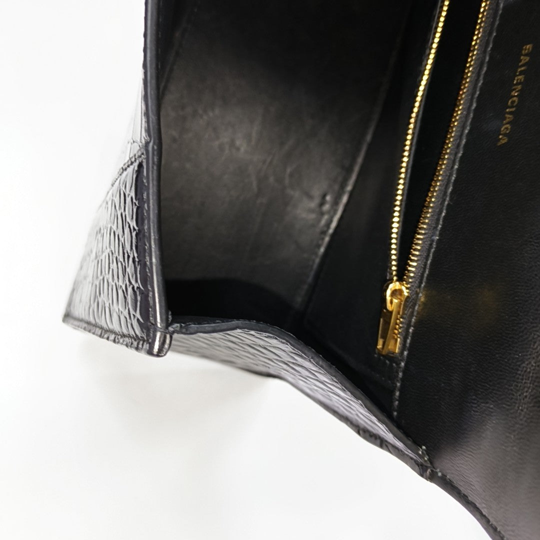 Hourglass S Calfskin Black