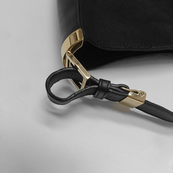Suede Shoulder Bag Brown