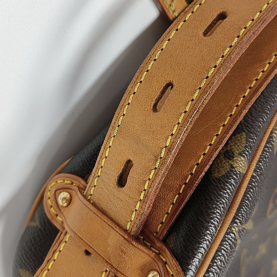 TULUM GM Monogram Coated Canvas Brown