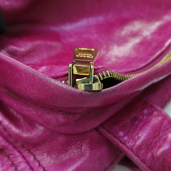 Calfskin Shoulder Bag Pink