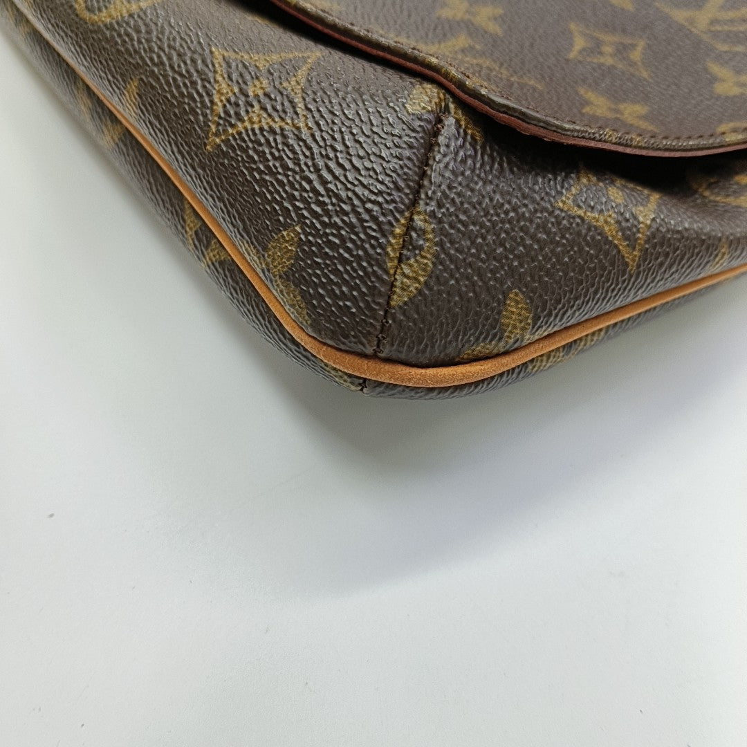 MUSETTE TANGO Monogram Coated Canvas Brown