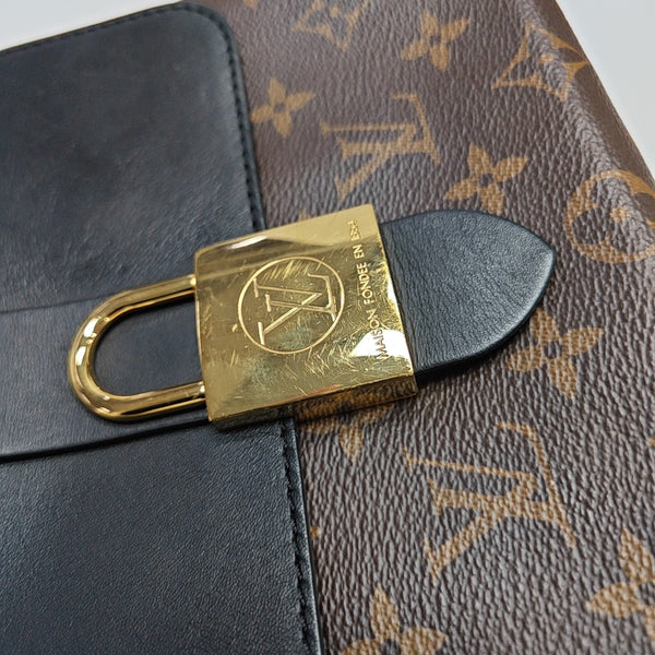 LOCKY BB Monogram Coated Canvas Brown
