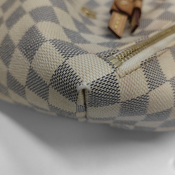 SPERONE BB Damier Azur Coated Canvas White