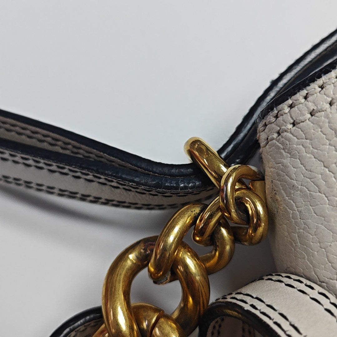 Calfskin Shoulder Bag White