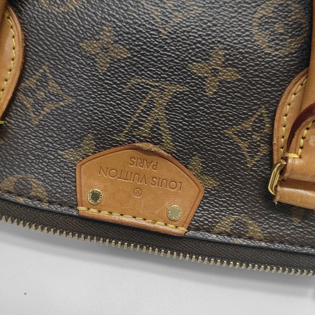 TURENNE Monogram Coated Canvas Brown