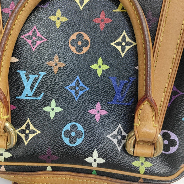LV × TM PRISCILLA Monogram Coated Canvas Black