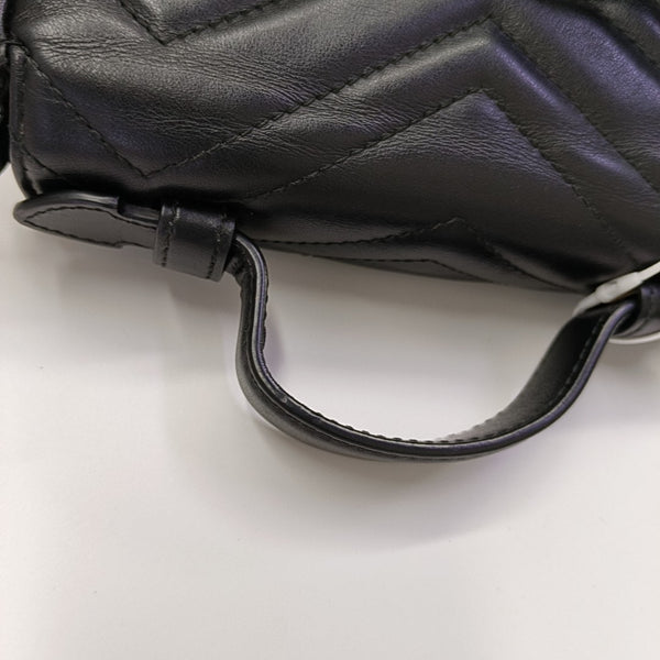 GG Marmont Mini Quilted Calfskin Black