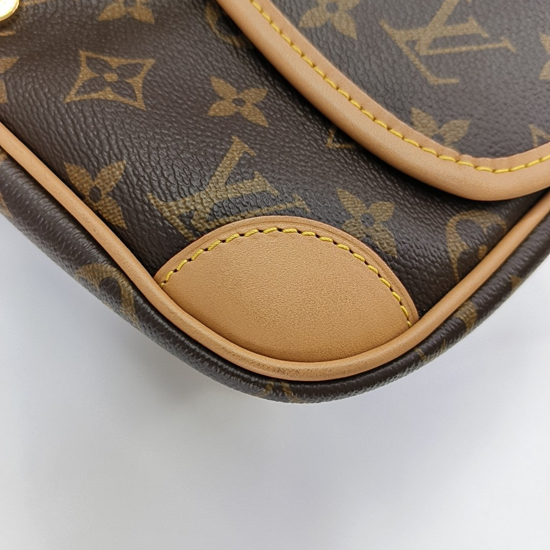 DIANE Monogram Coated Canvas Brown