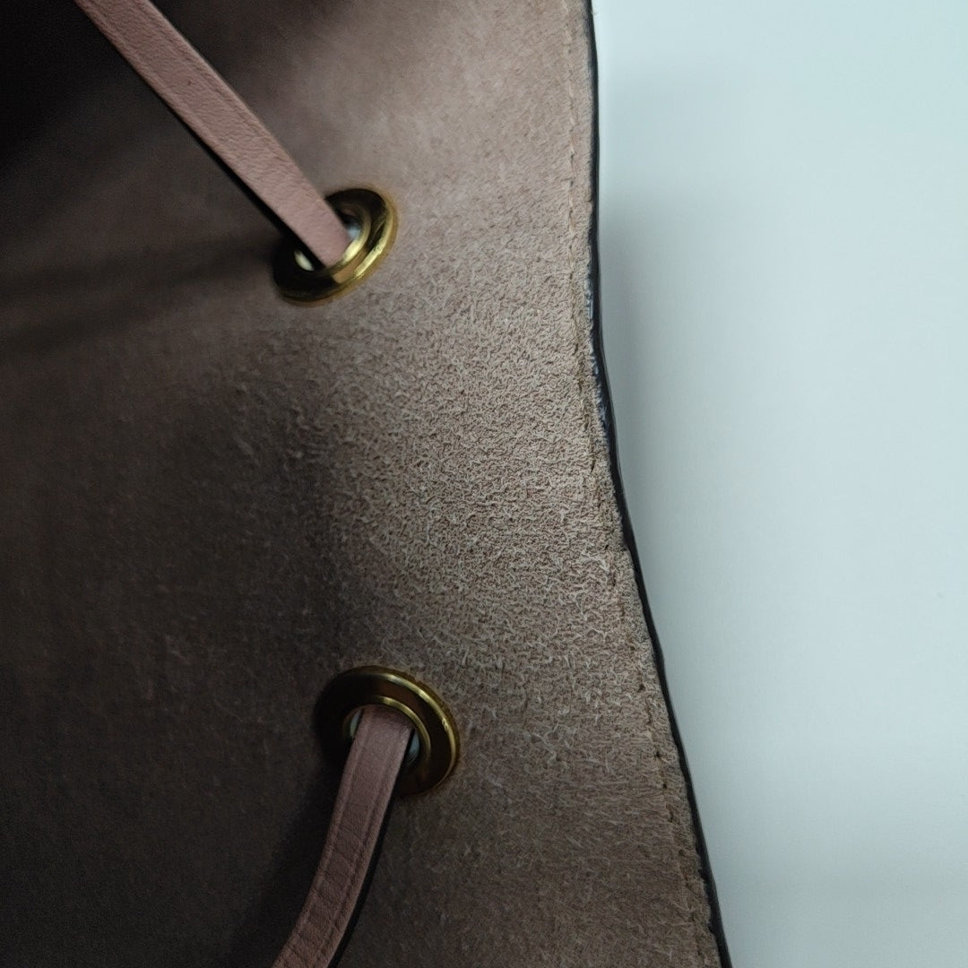 NÉONOÉ MM Monogram Coated Canvas Brown