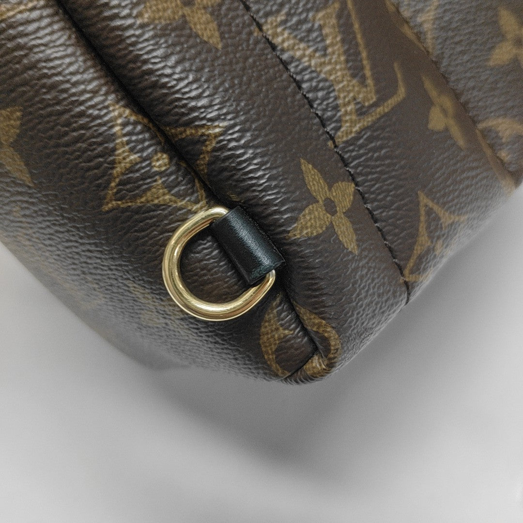 PALM SPRINGS Mini Monogram Coated Canvas Brown