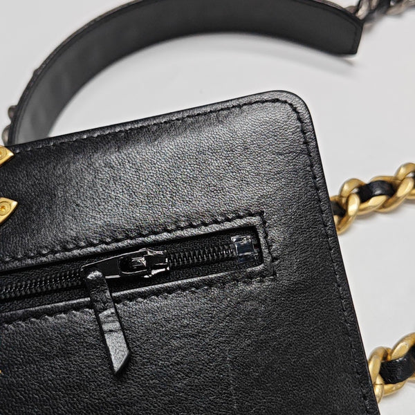 CHANEL 19 WOC Quilted Lambskin Black