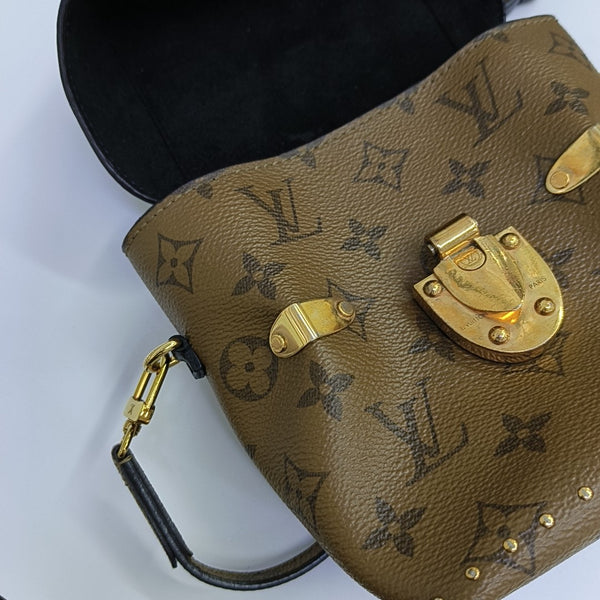 Monogram Coated Canvas Shoulder Bag Brown
