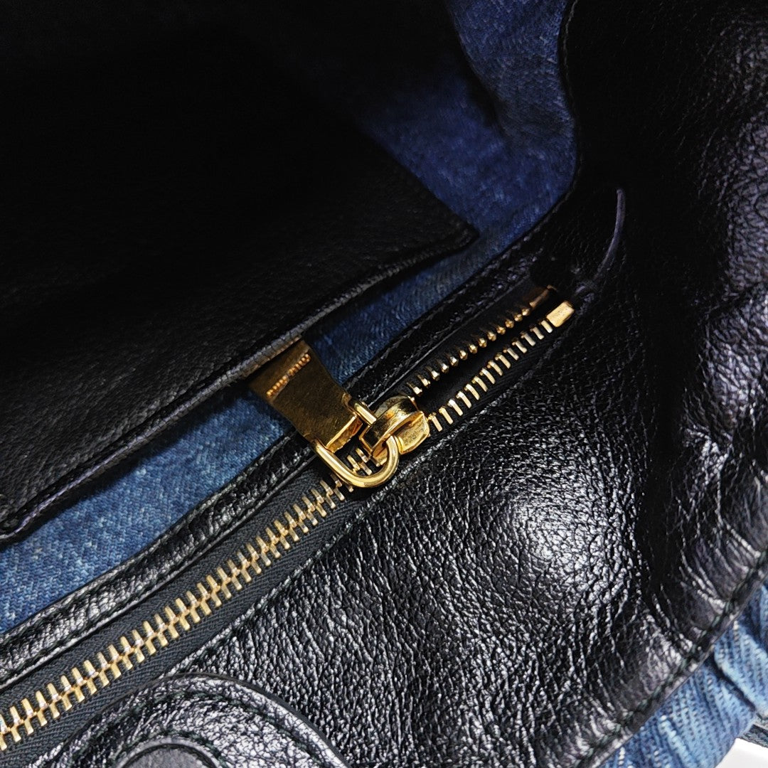 Avenue Quilted Denim Blue