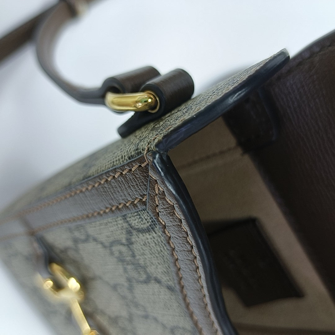 Horsebit 1955 Mini Coated Canvas Beige