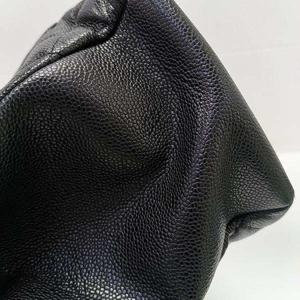 CHANEL GST Extra Large Quilted Grained Calfskin Black