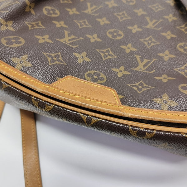 MENILMONTANT MM Monogram Coated Canvas Brown
