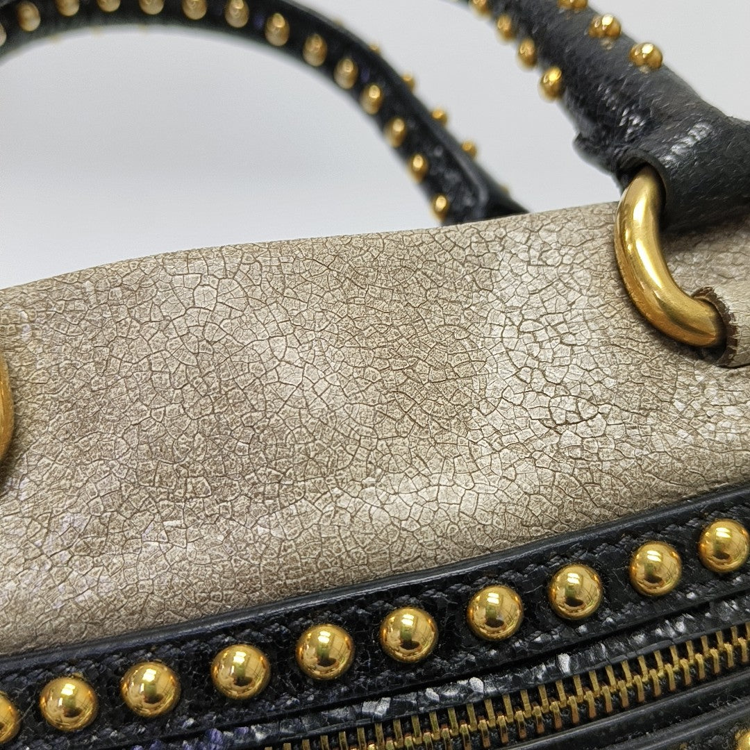Calfskin Shoulder Bag Beige
