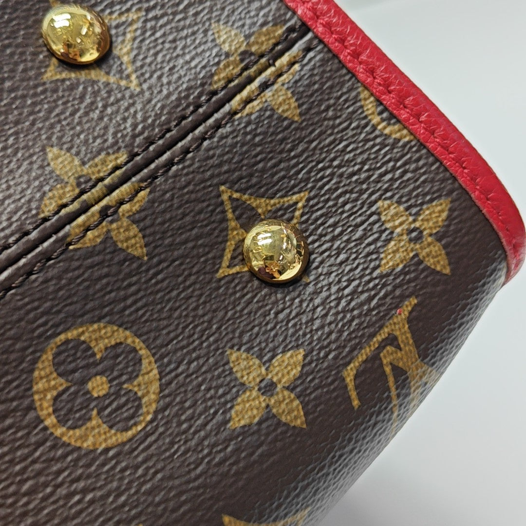 POPINCOURT PM Monogram Coated Canvas Brown