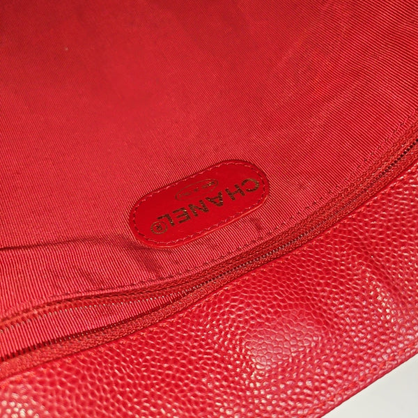 Grained Calfskin Red