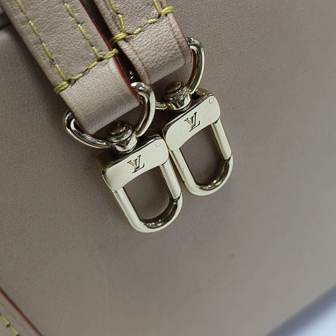 ALMA BB Monogram Coated Canvas Brown
