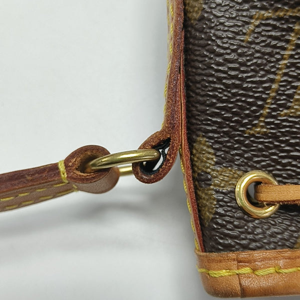 NÉONOÉ Nano Monogram Coated Canvas Brown
