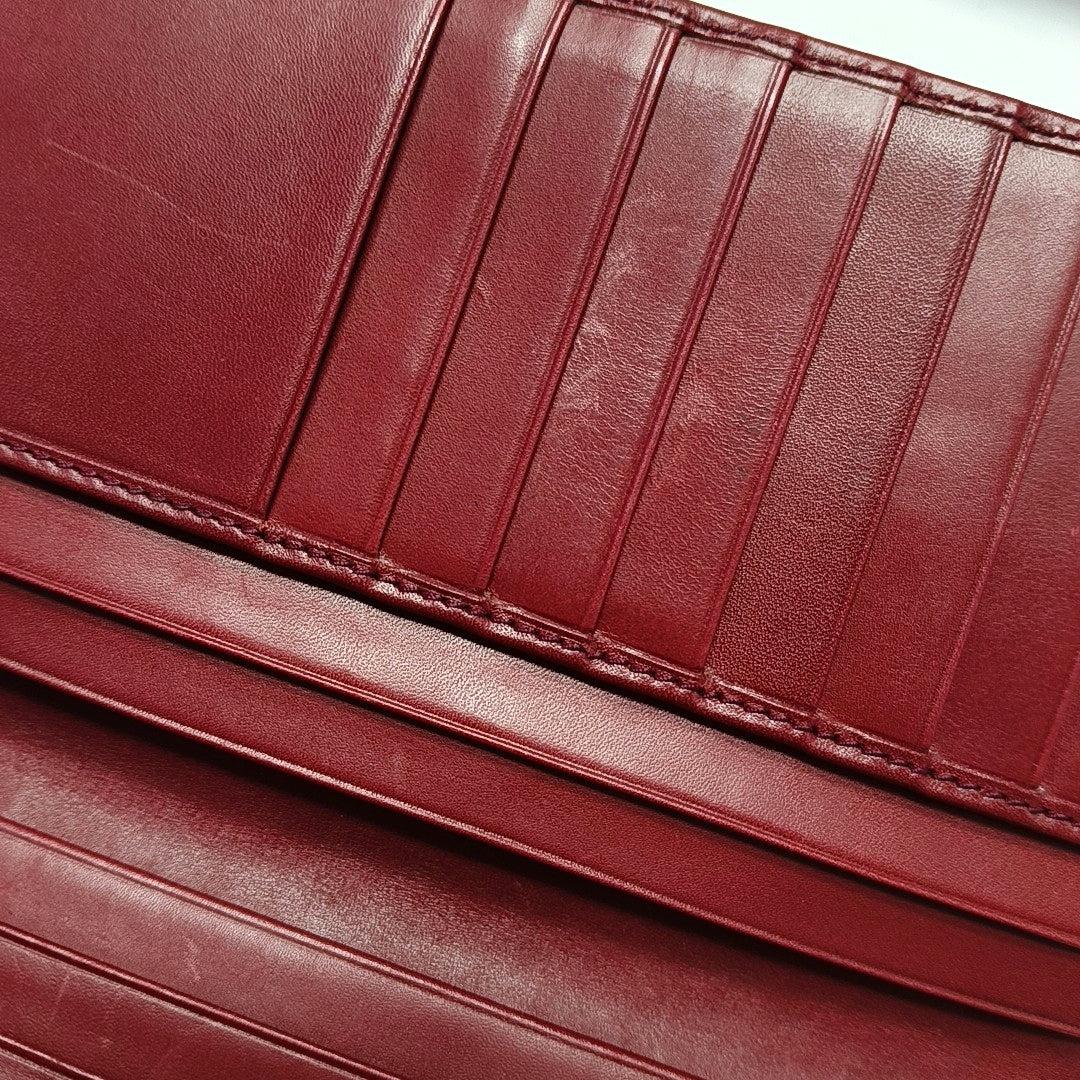 Authenticated pre-owned  Gancini Calfskin Red Wallet - Wallet at Looply