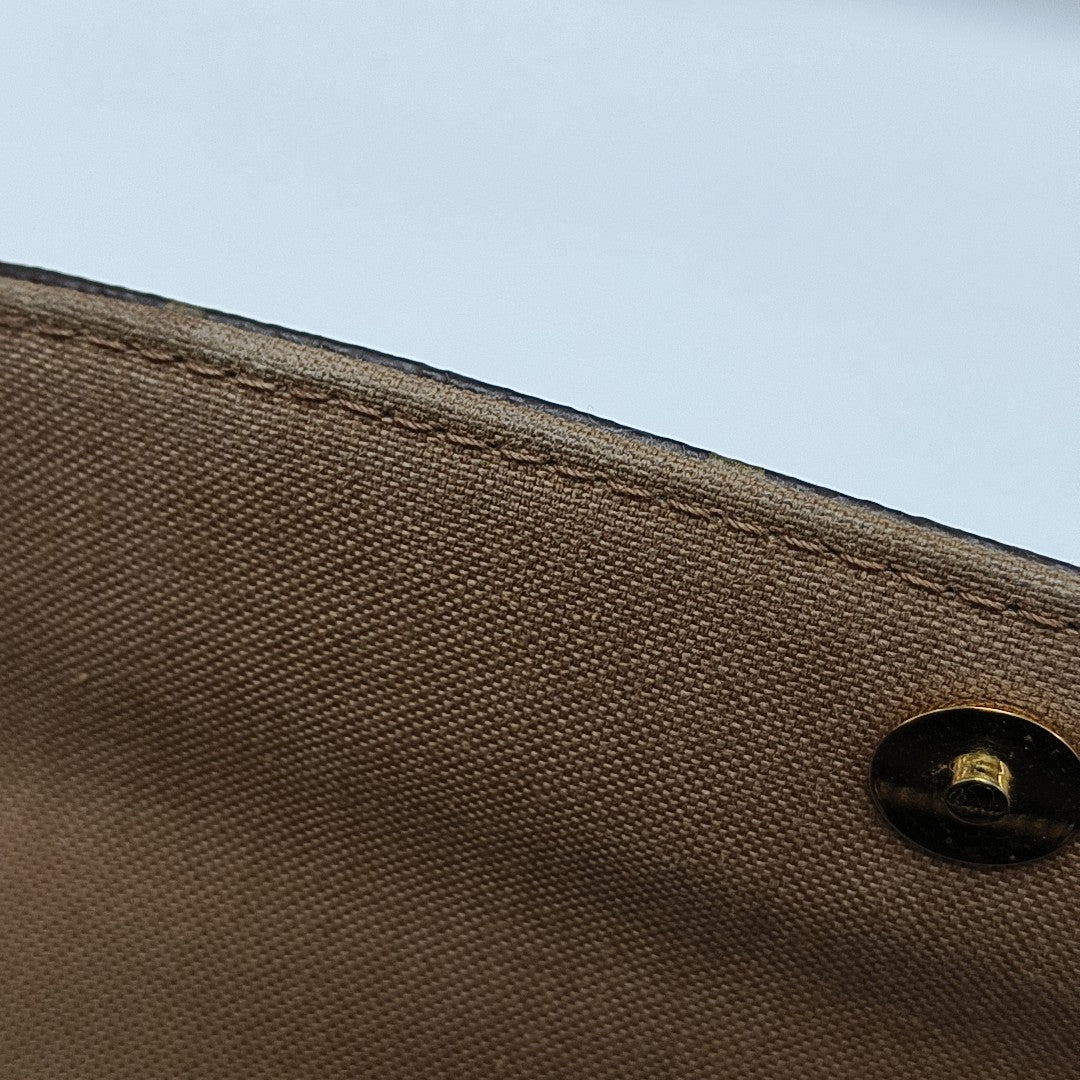 IVY Monogram Coated Canvas Brown