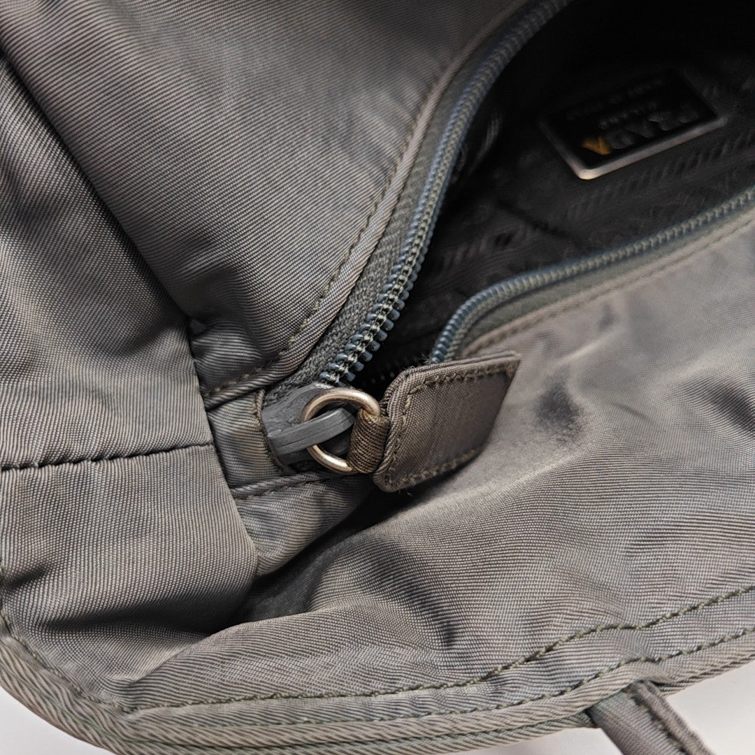 Nylon Tote Bag Gray